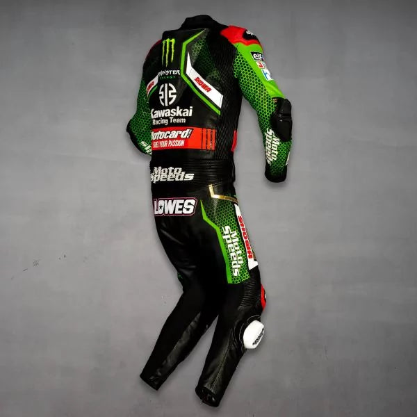 Kawasaki Racing Leathers Alex Lowes 2020-Motorcycle Race Suit