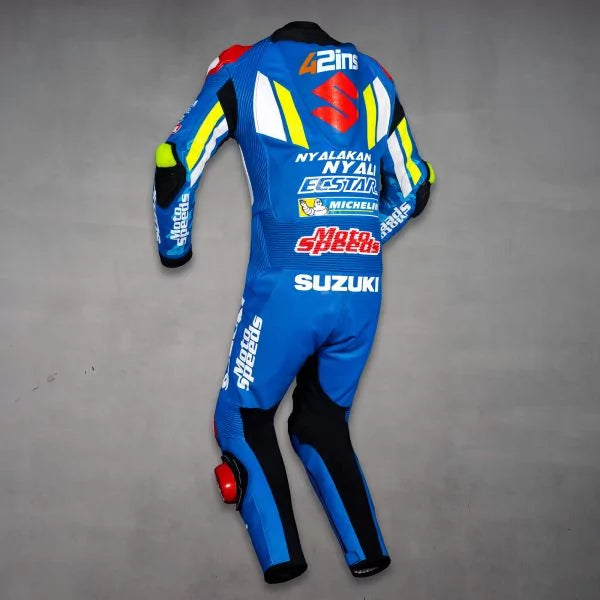 Suzuki Leather Suit 2019 GP Alex Rins-Motorcycle Race Suit