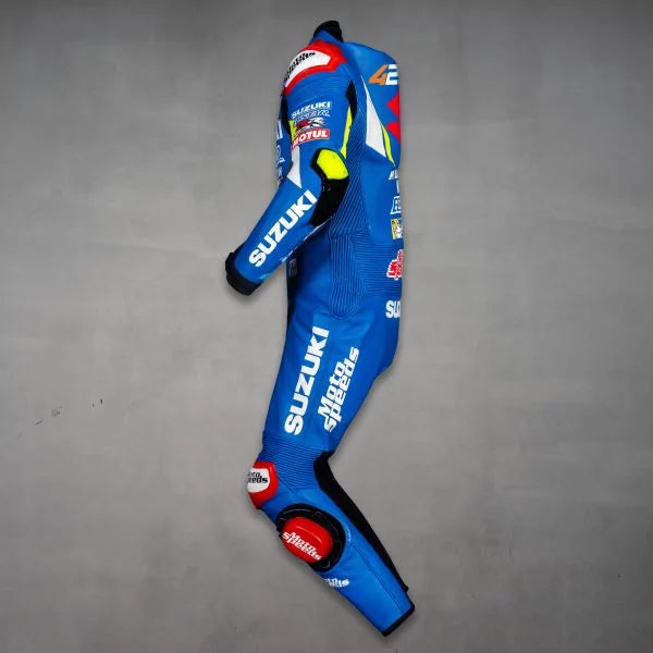 Suzuki Leather Suit 2019 GP Alex Rins-Motorcycle Race Suit