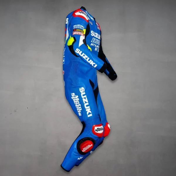 Suzuki Leather Suit 2019 GP Alex Rins-Motorcycle Race Suit