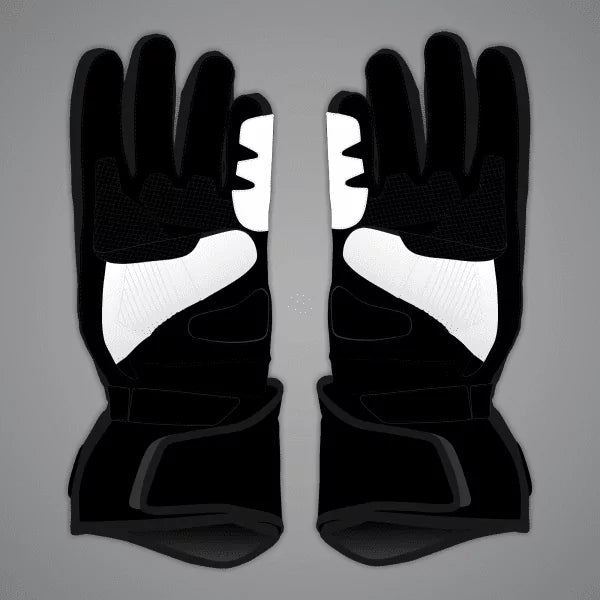 All White Motorcycle Gloves Aleix Espargaro Winter Test 2024-Motorcycle Race Suit