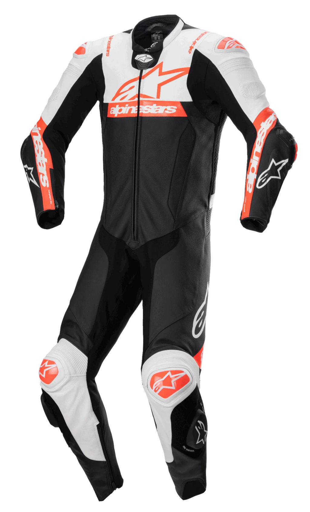 Alpinestars missile v2 race suit black white and red motorcycle racing suit by MRS