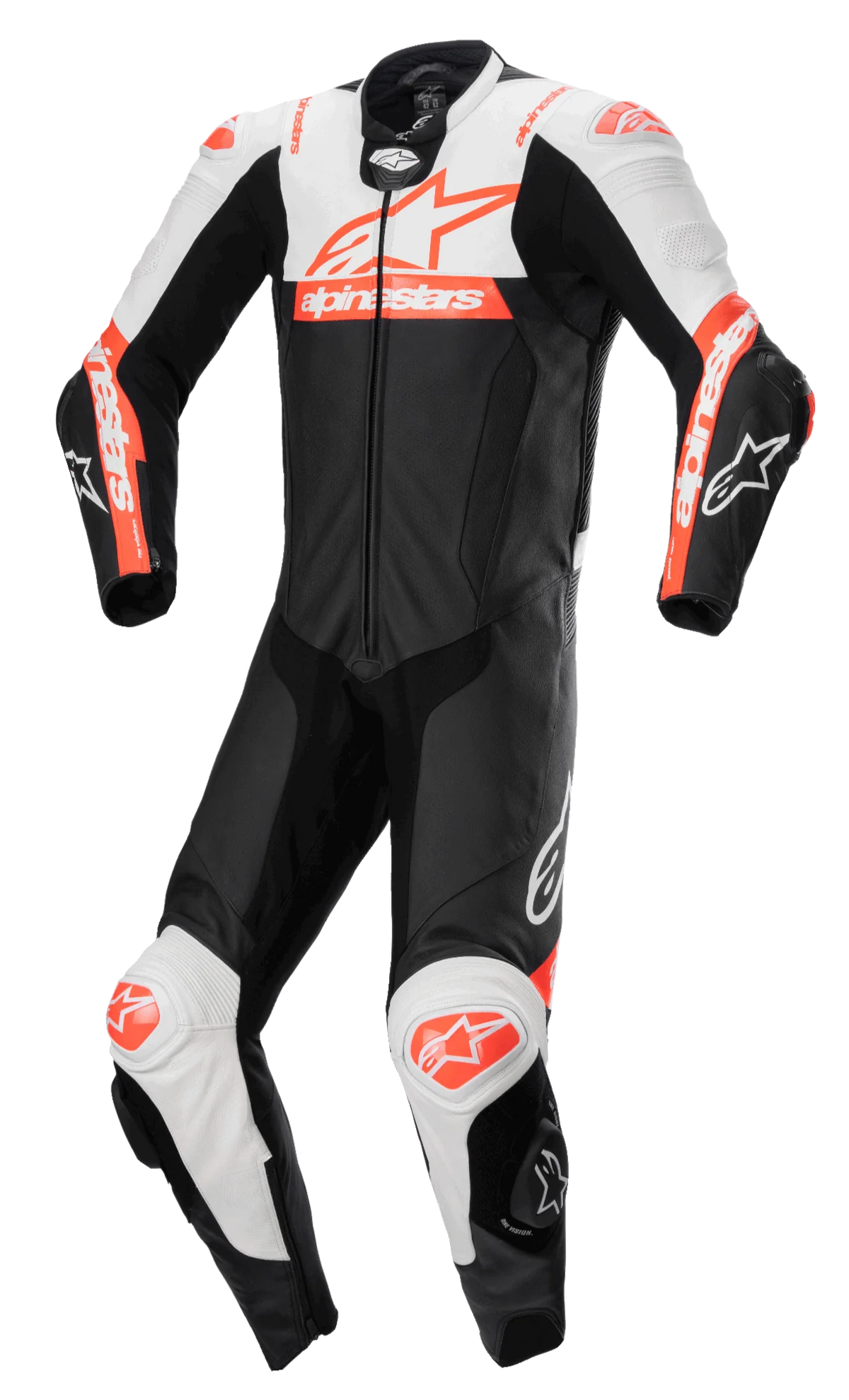 Alpinestars missile v2 race suit black white and red motorcycle racing suit by MRS