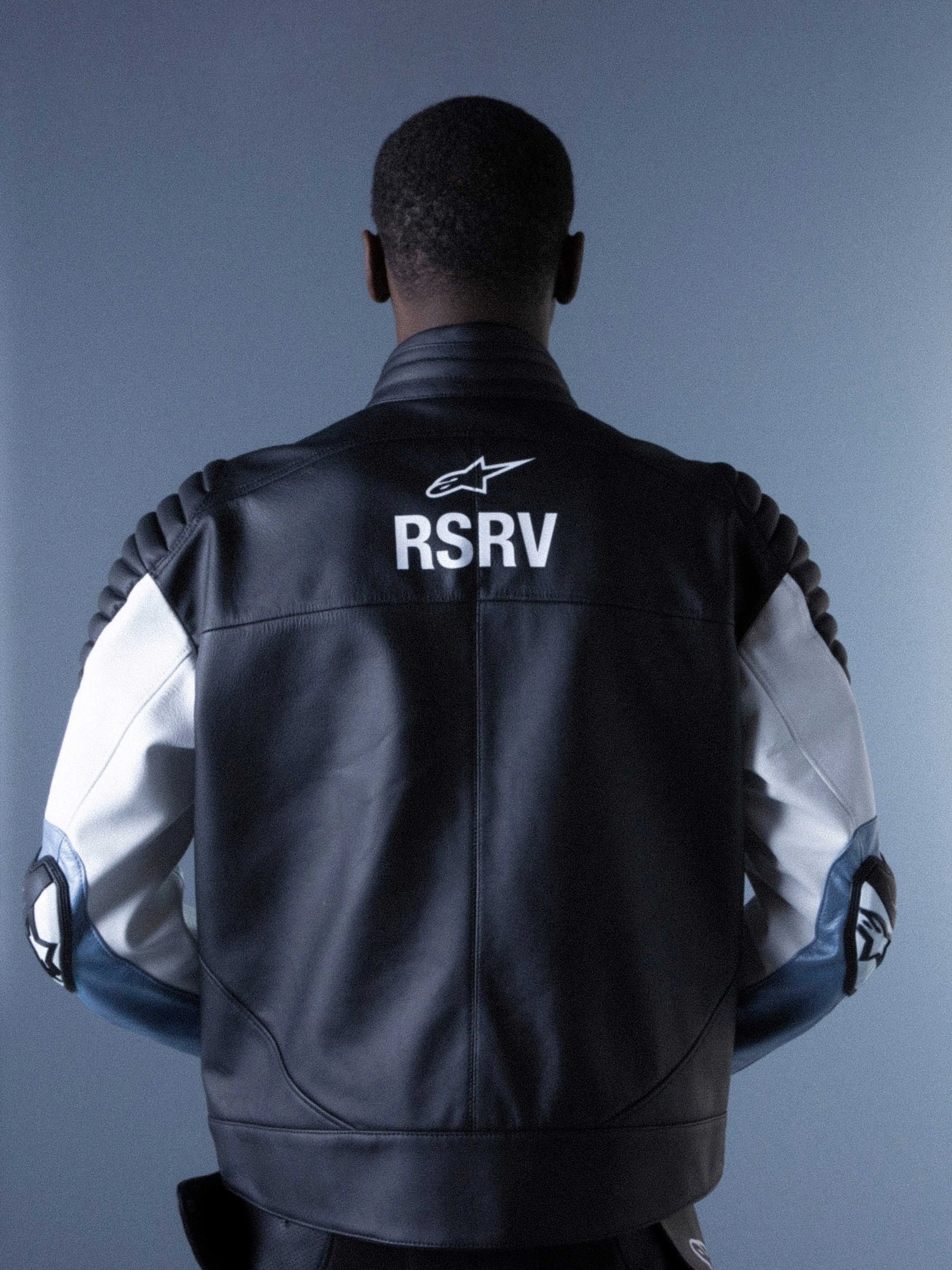 RSRV Threadline Leather Jacket Unisex-Motorcycle Race Suit