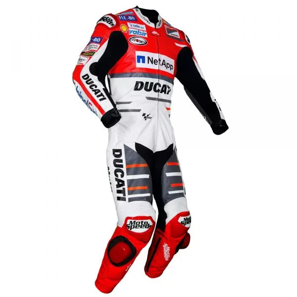 Dovizioso Leathers Ducati Motogp 2018-Motorcycle Race Suit