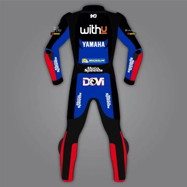 Yamaha One Piece Leather Suit MotoGP 2022-Motorcycle Race Suit