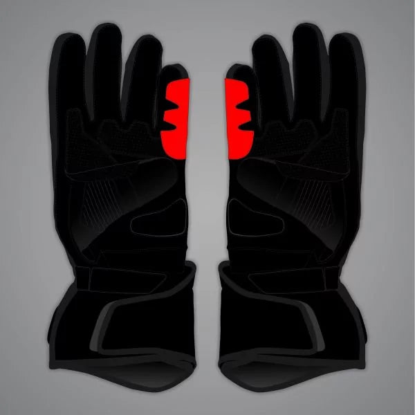 Black Leather Riding Gloves Alex Lowes SBK 2025-Motorcycle Race Suit