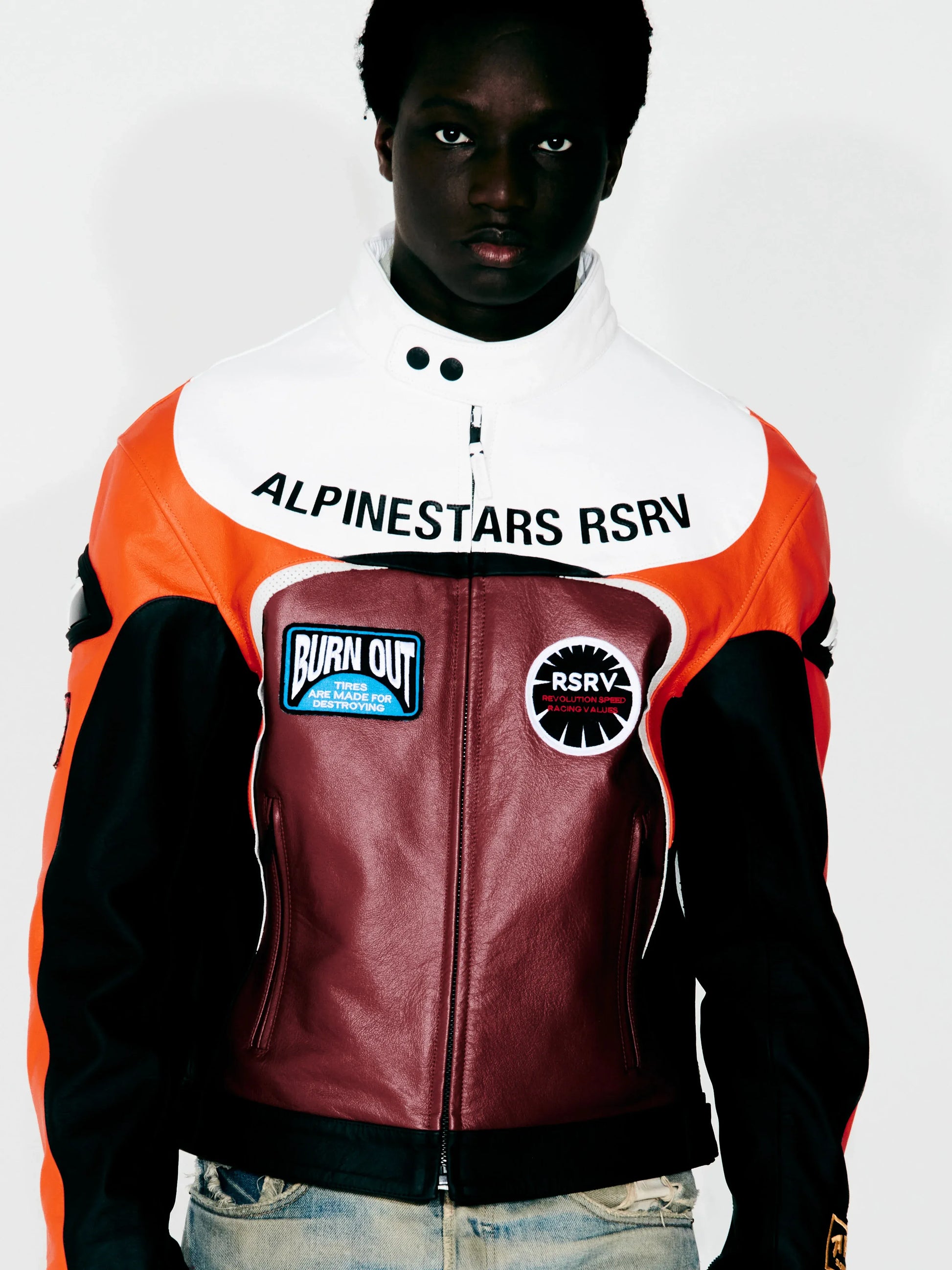 RSRV RACE CRAFT LEATHER JACKET-Motorcycle Race Suit