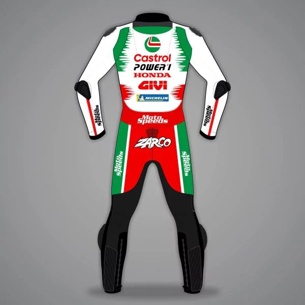 Castrol Honda Leathers Johann Zarco MotoGP 2025-Motorcycle Race Suit