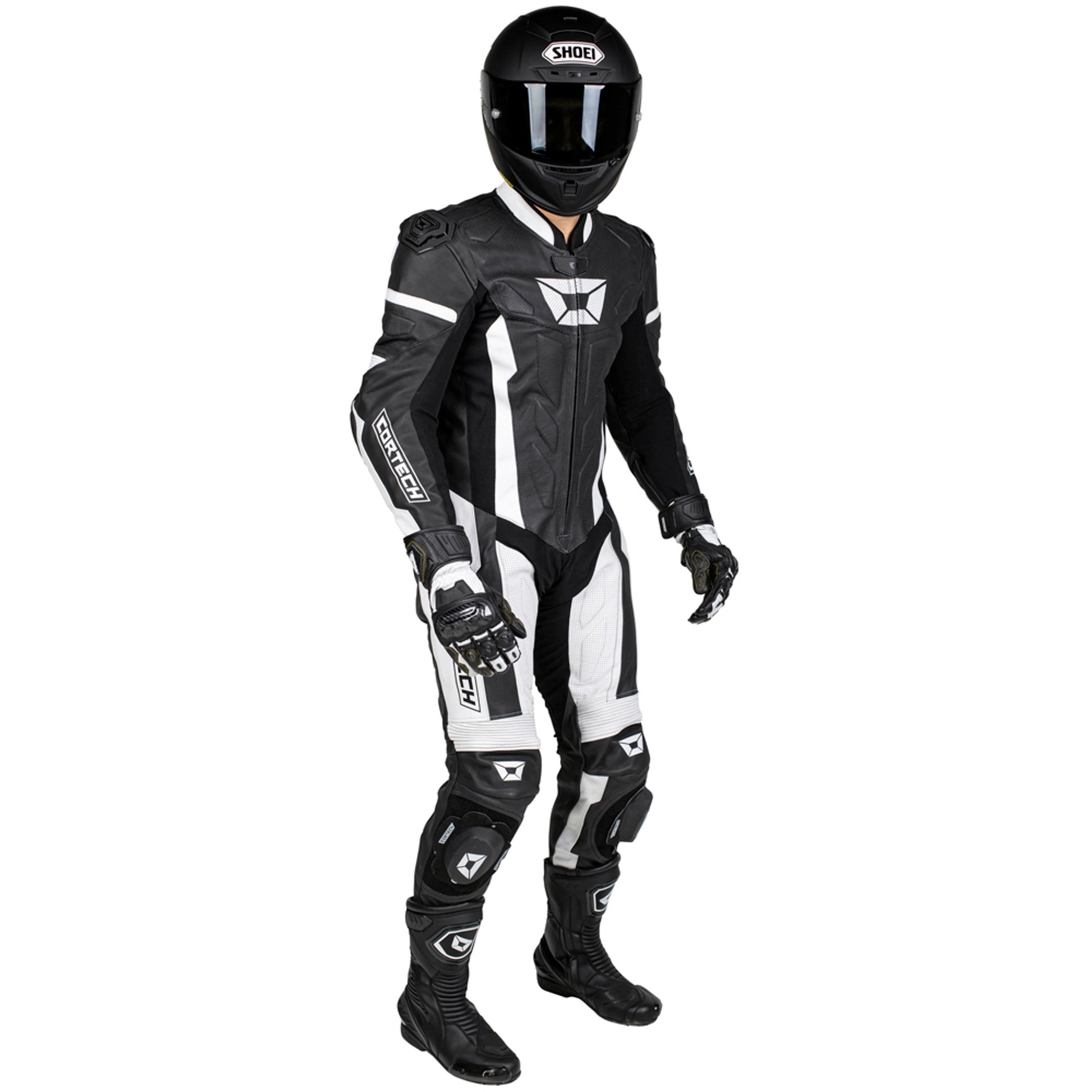 Cortech Apex V1 One Piece Leather Race Suit-Motorcycle Race Suit