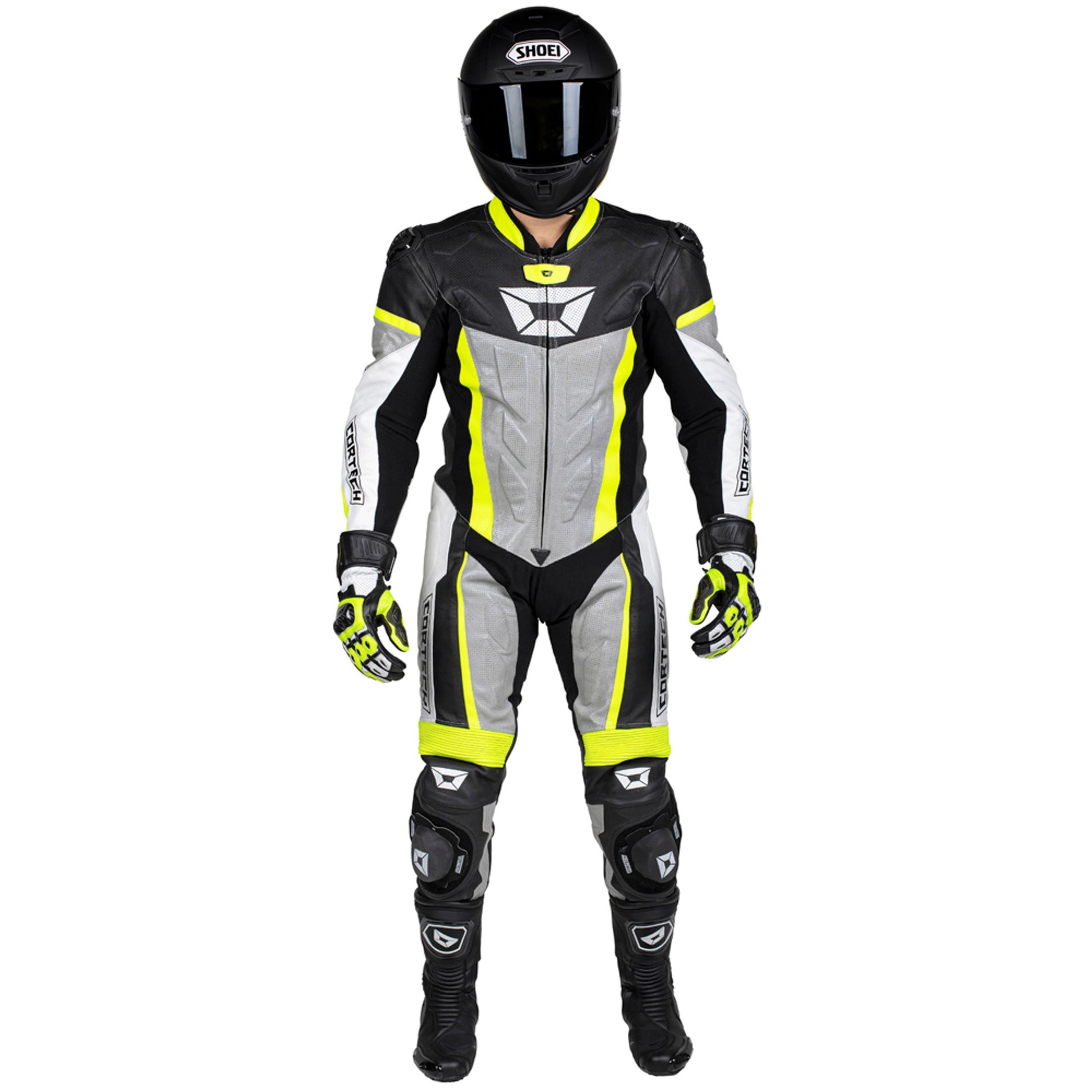 Cortech Apex V1 One Piece Leather Race Suit-Motorcycle Race Suit