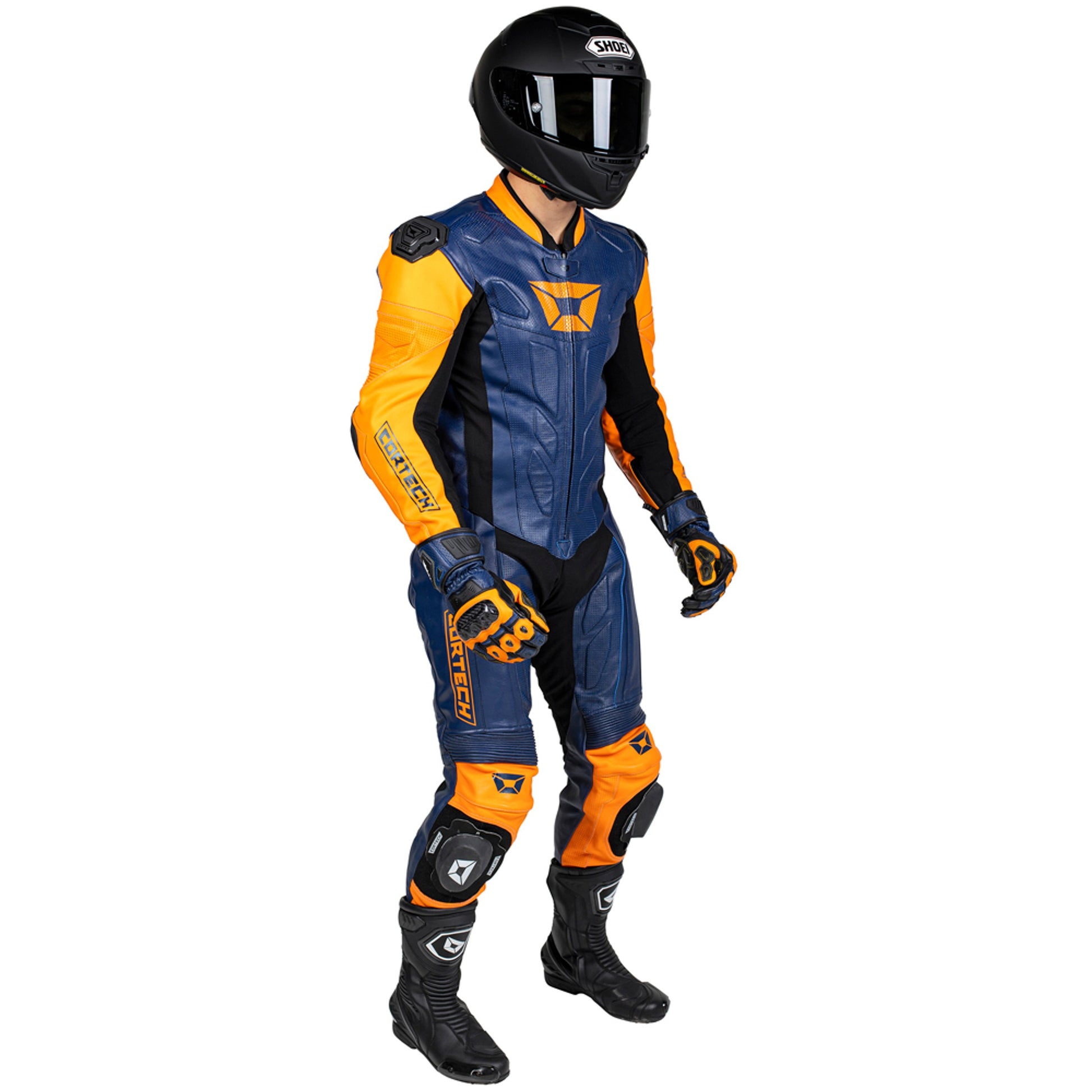 Cortech Apex V1 One Piece Leather Race Suit-Motorcycle Race Suit