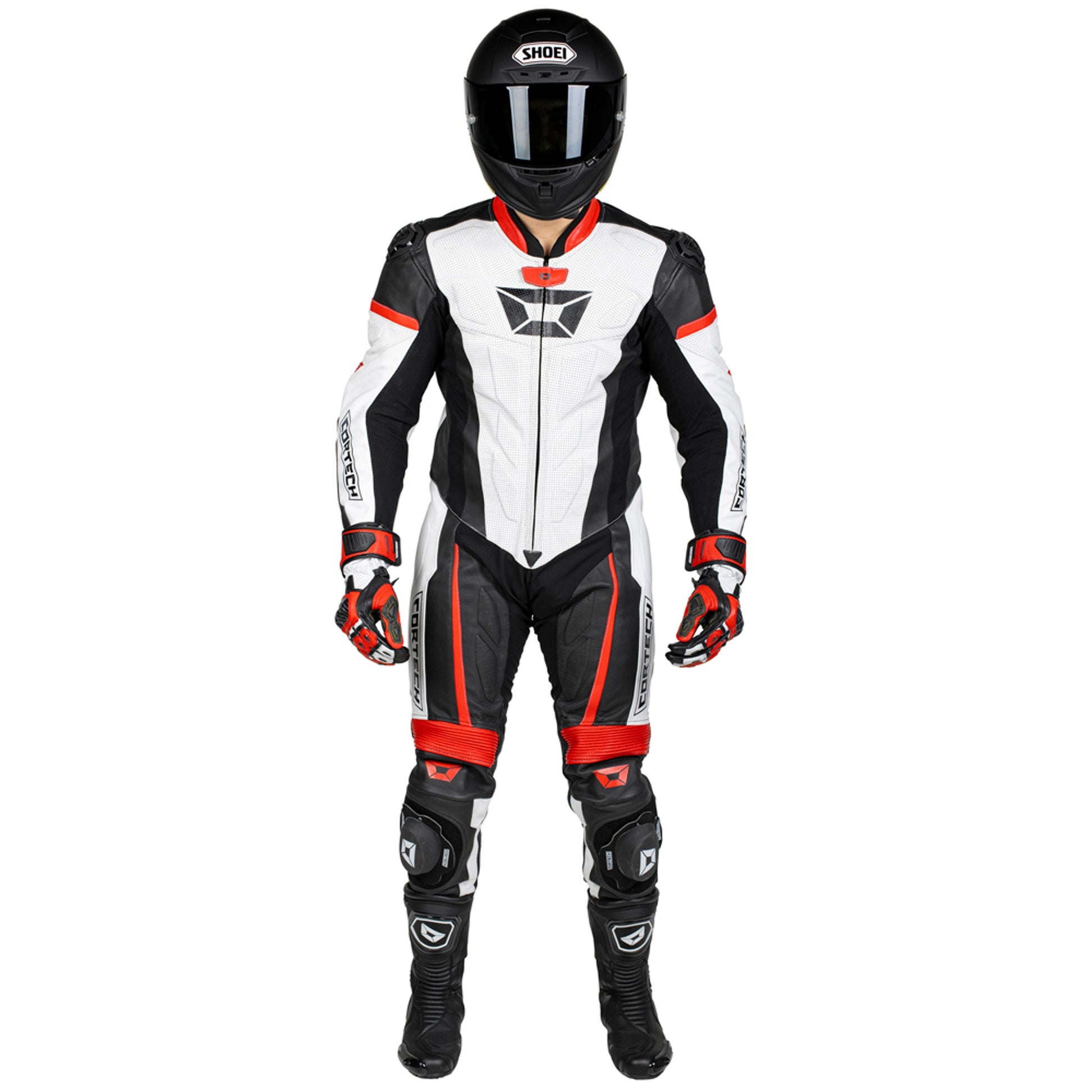Cortech Apex V1 One Piece Leather Race Suit-Motorcycle Race Suit
