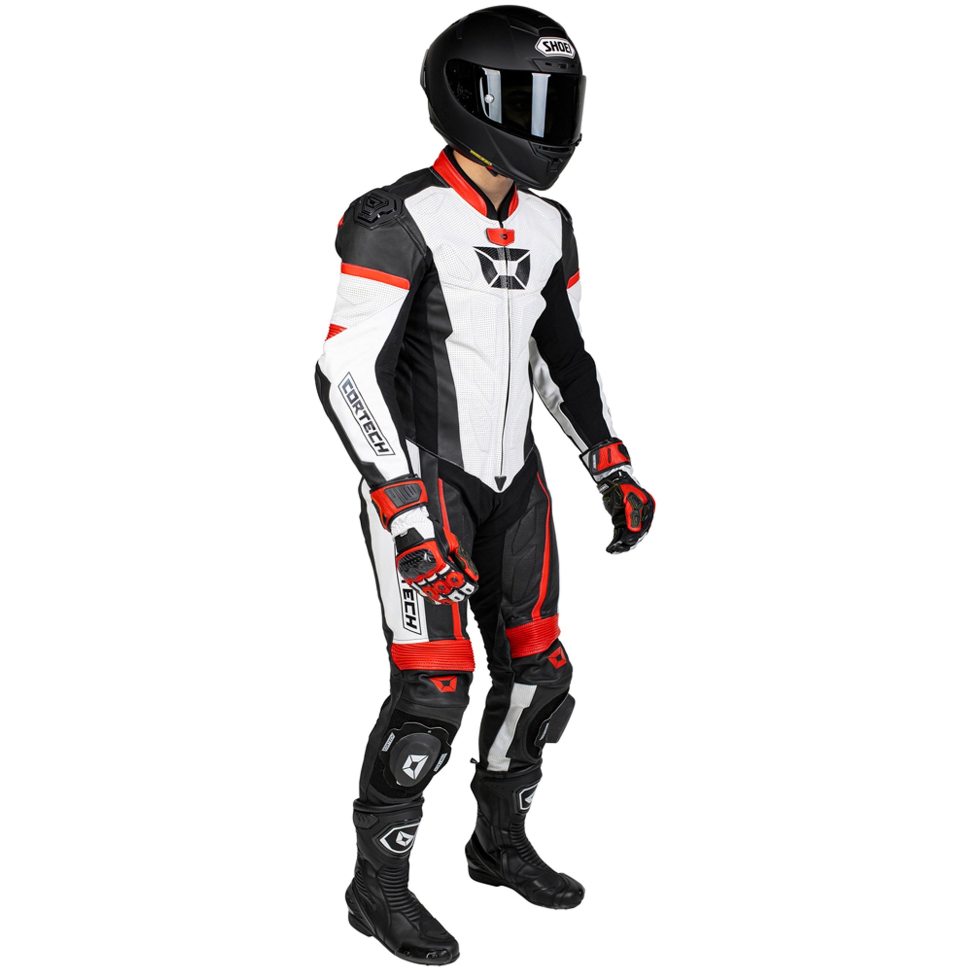 Cortech Apex V1 One Piece Leather Race Suit-Motorcycle Race Suit