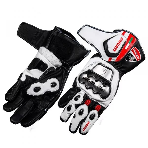 Ducati Corse Leather Gloves-Motorcycle Race Suit