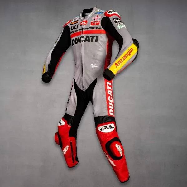 Leather Track Suit Fabio Di Giannantonio 2022-Motorcycle Race Suit