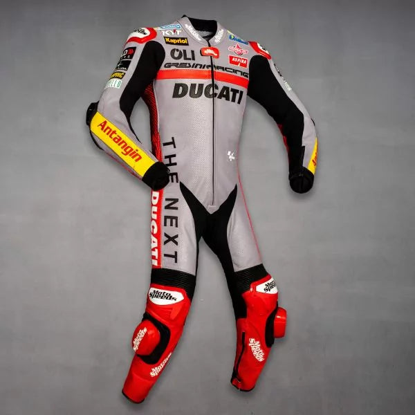 Leather Track Suit Fabio Di Giannantonio 2022-Motorcycle Race Suit