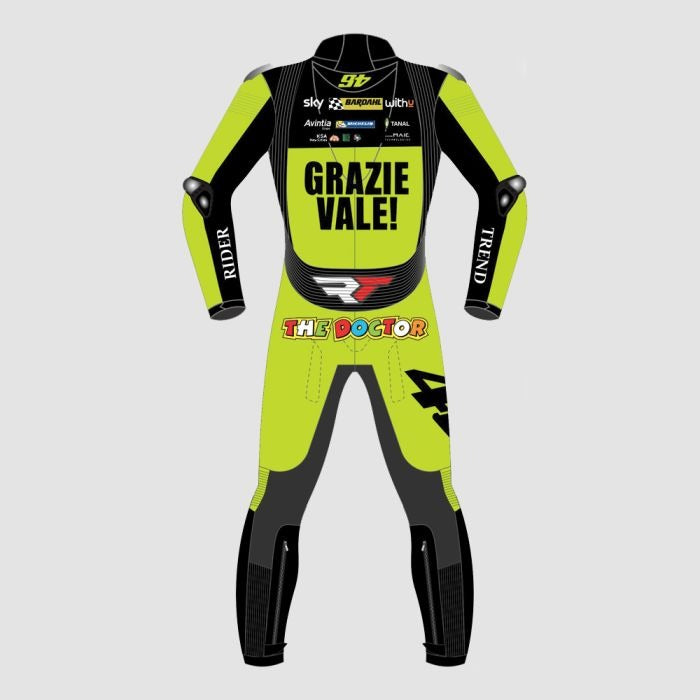 Grazie Vale 46 Valentino Rossi Leather Suit 2022-Motorcycle Race Suit