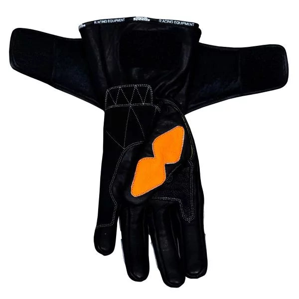 Black Leather Gloves Motorcycle Honda-Motorcycle Race Suit