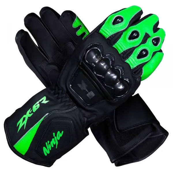 Kawasaki Leather Gloves Ninja ZX-6R-Motorcycle Race Suit