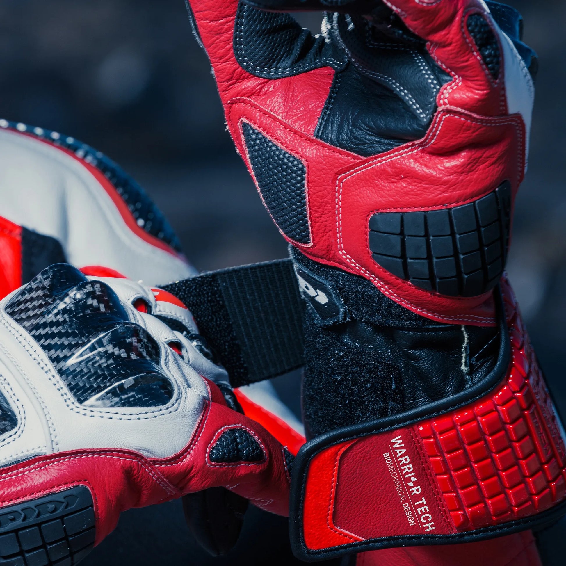 Carbo Track Evo Leather Gloves-Motorcycle Race Suit