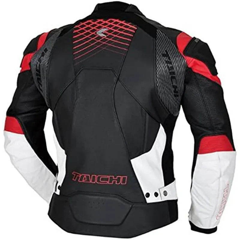 Rs Taichi RSJ829 GMX Lite Vented Motorcycle Riding Leather Jacket-Motorcycle Race Suit