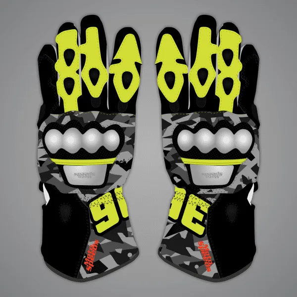 Camo Motorcycle Gloves Joan Mir MotoGP 2023-2024-Motorcycle Race Suit