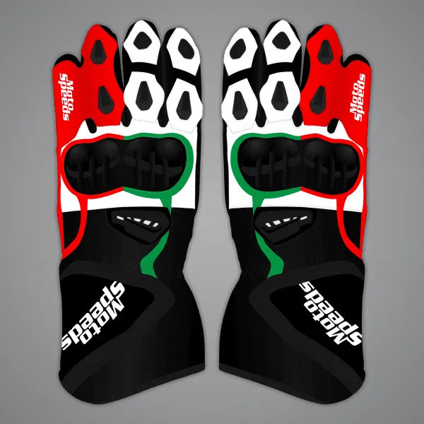 Johann Zarco Motorcycle Racing Gloves MotoGP 2024-2025-Motorcycle Race Suit