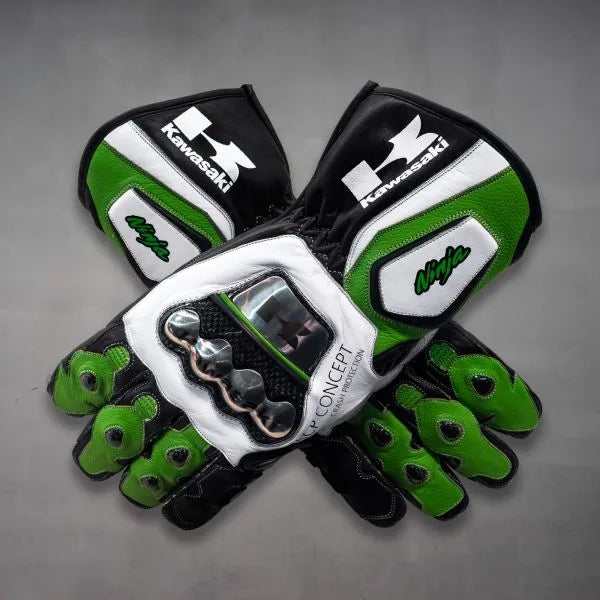 Kawasaki Ninja Gloves for Motorcycle-Motorcycle Race Suit