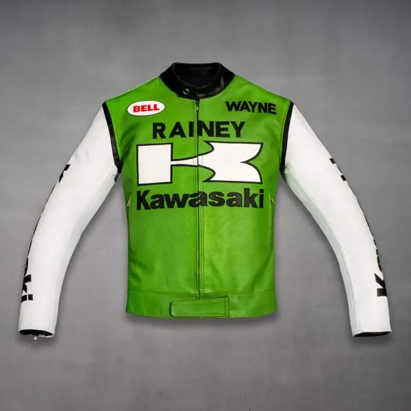 Kawasaki Vintage Jacket Wayne Rainey-Motorcycle Race Suit