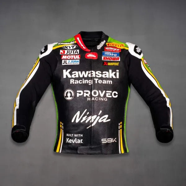 Kawasaki Moto Jacket Alex Lowes SBK 2024-Motorcycle Race Suit