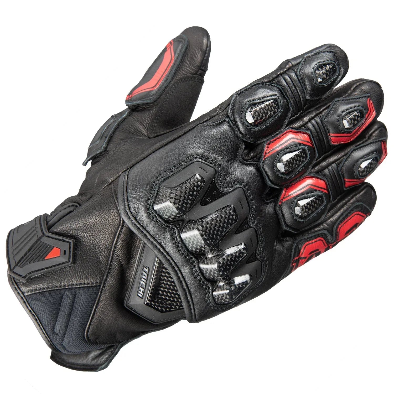 HIGH PROTECTION LEATHER GLOVES ALL COLORS RST422-Motorcycle Race Suit