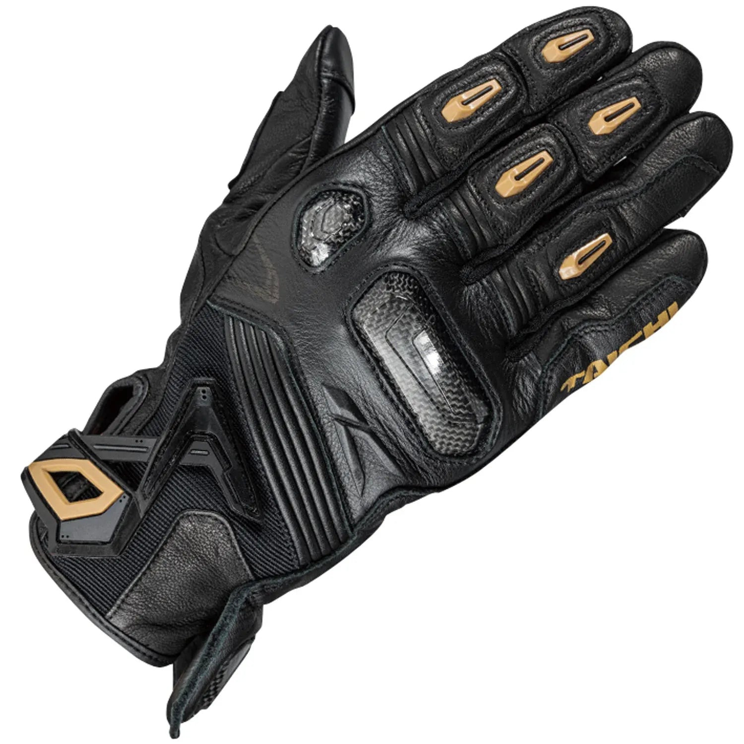 RAPTOR LEATHER GLOVE BLACK RST441-Motorcycle Race Suit