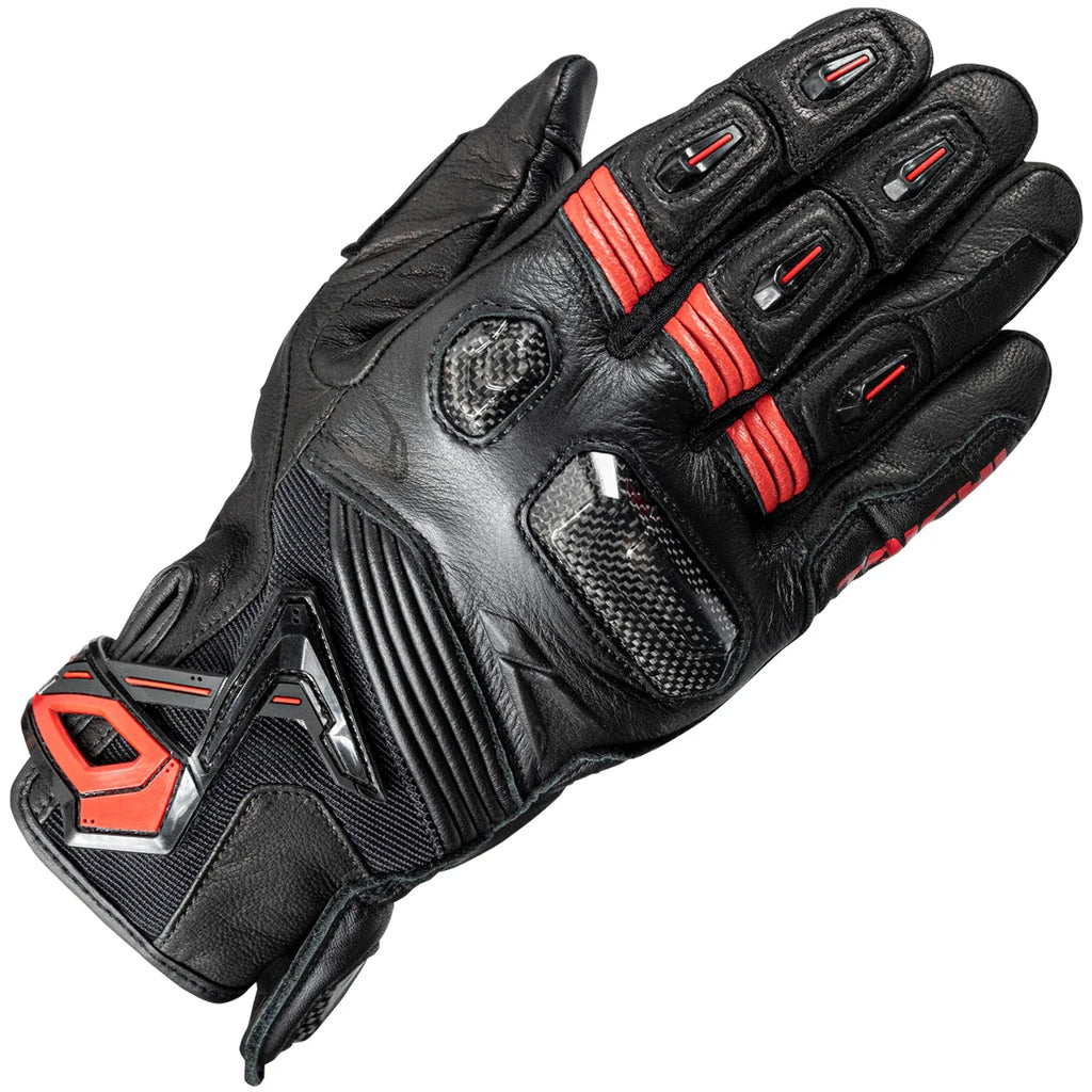 RAPTOR LEATHER GLOVE BLACK RST441-Motorcycle Race Suit