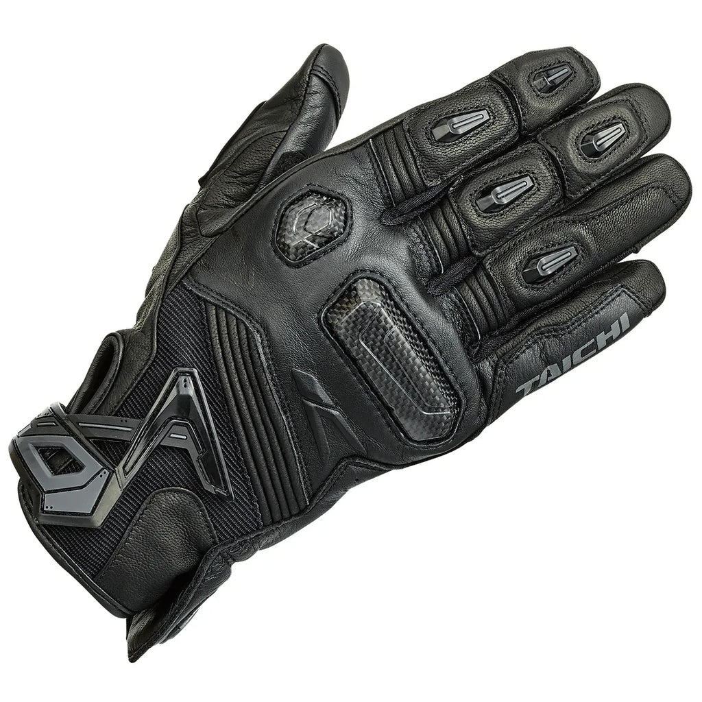 RAPTOR LEATHER GLOVE BLACK RST441-Motorcycle Race Suit