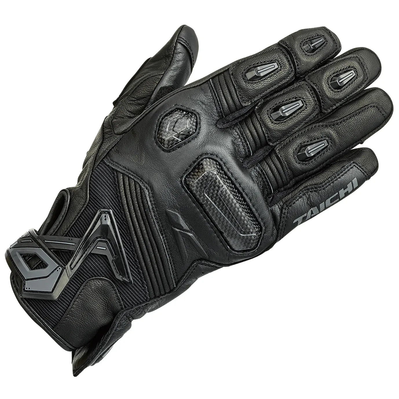 RAPTOR LEATHER GLOVE BLACK RST441-Motorcycle Race Suit