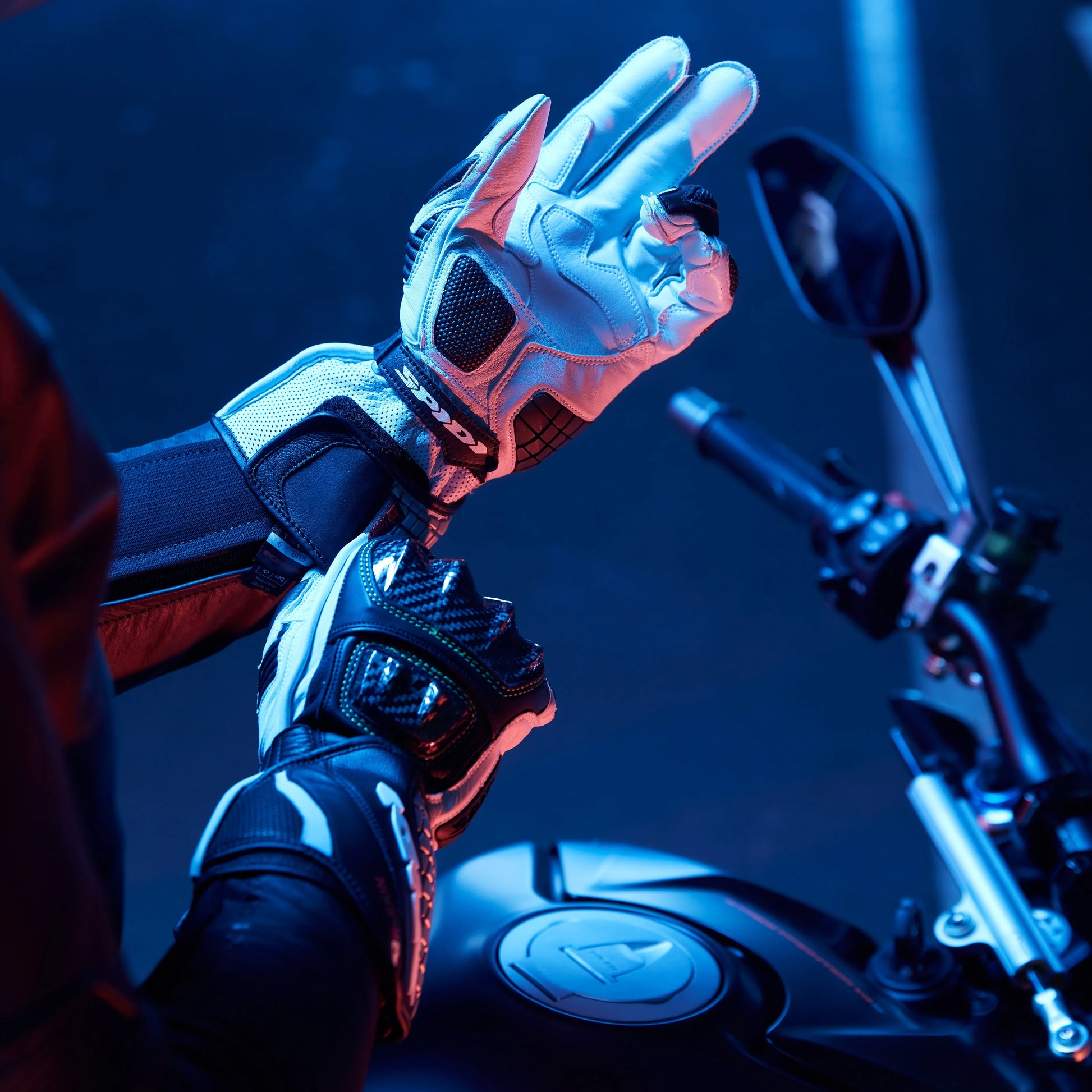 Carbo Kangaroo Leathe Gloves-Motorcycle Race Suit