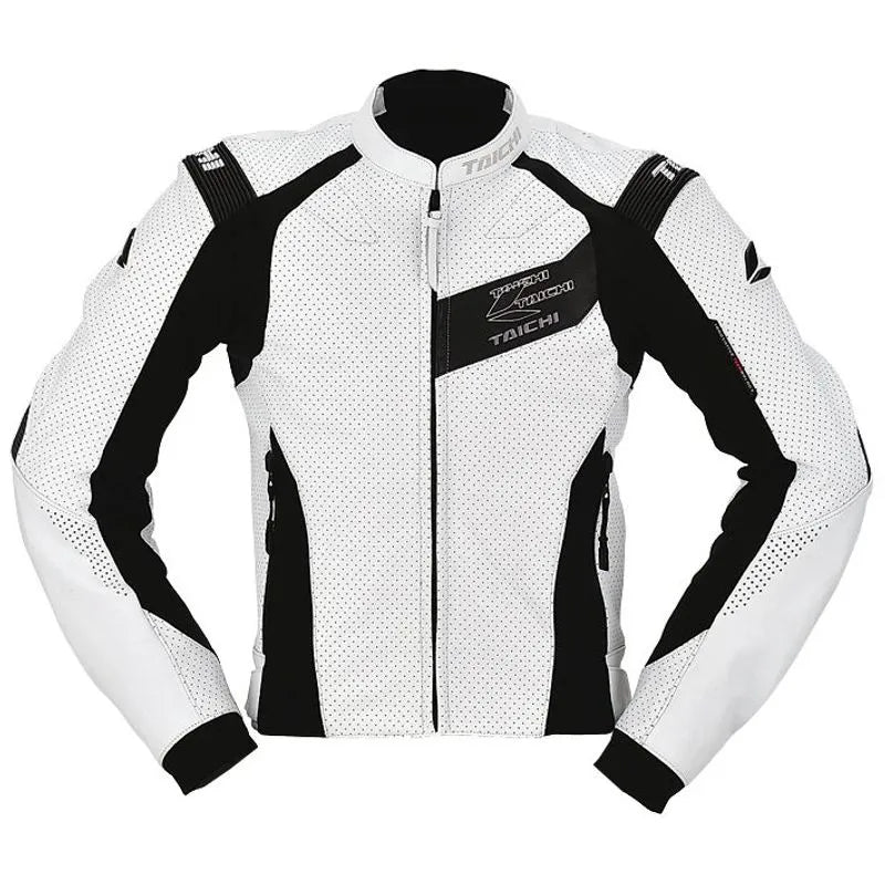RSJ826 Vented Leather Jacket-Motorcycle Race Suit