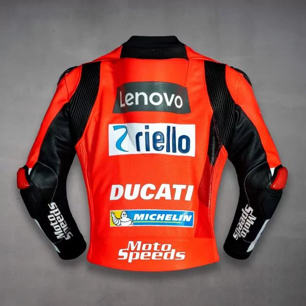 Ducati Leather Motorcycle Jacket GP 2021-Motorcycle Race Suit