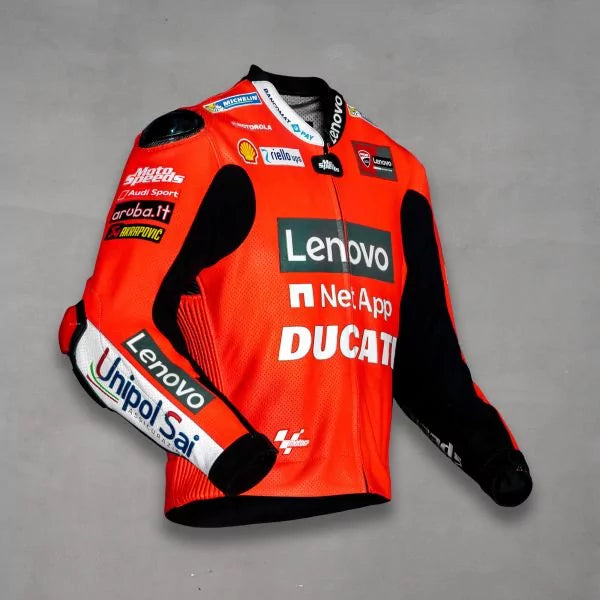 Ducati Leather Motorcycle Jacket GP 2021-Motorcycle Race Suit