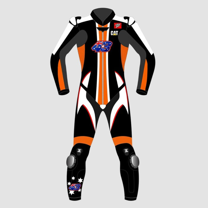 Jack Miller CAT Winter Test 2023 Leather Suit-Motorcycle Race Suit
