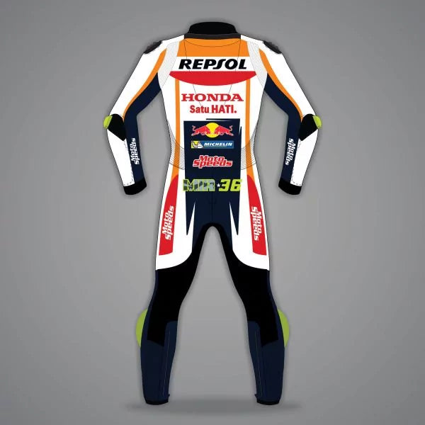 Repsol Honda Leather Joan Mir GP 2023-Motorcycle Race Suit