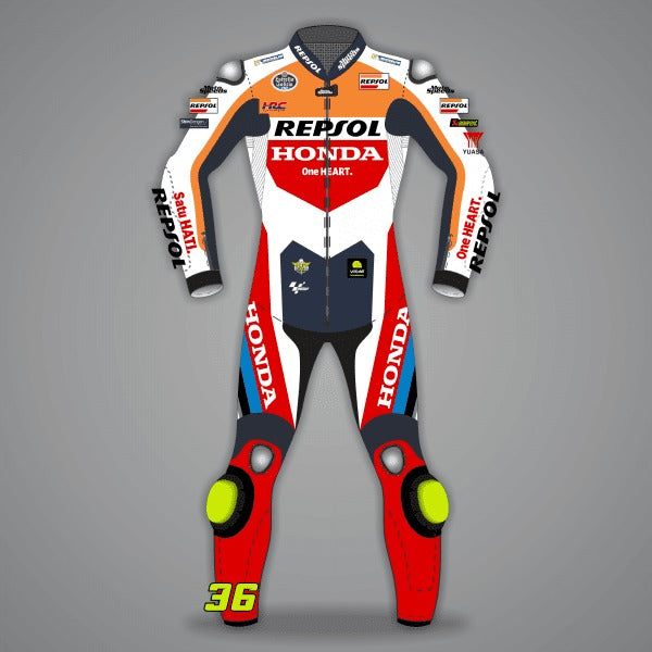 Joan Mir Repsol Honda Racing Leathers MotoGP 2024-Motorcycle Race Suit