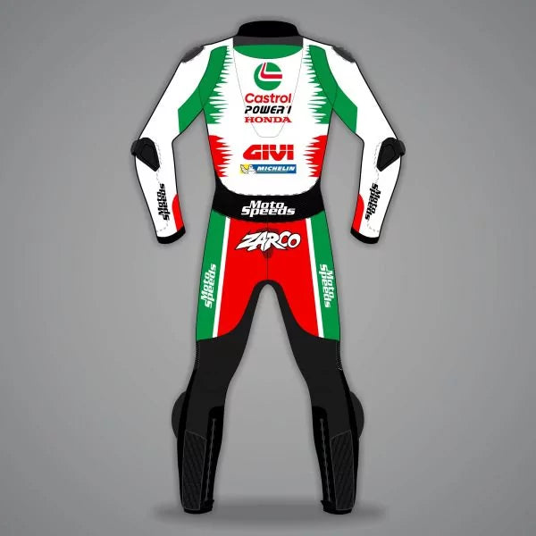 Johann Zarco Leathers Castrol 2024-Motorcycle Race Suit