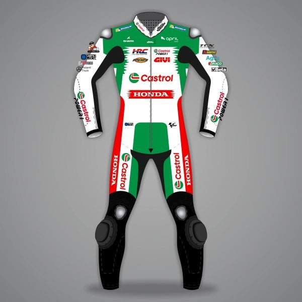 Johann Zarco Suit Castrol Honda British GP 2024-Motorcycle Race Suit