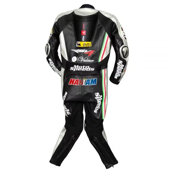 Leon Haslam Aprilia Leathers 2015 WSBK-Motorcycle Race Suit