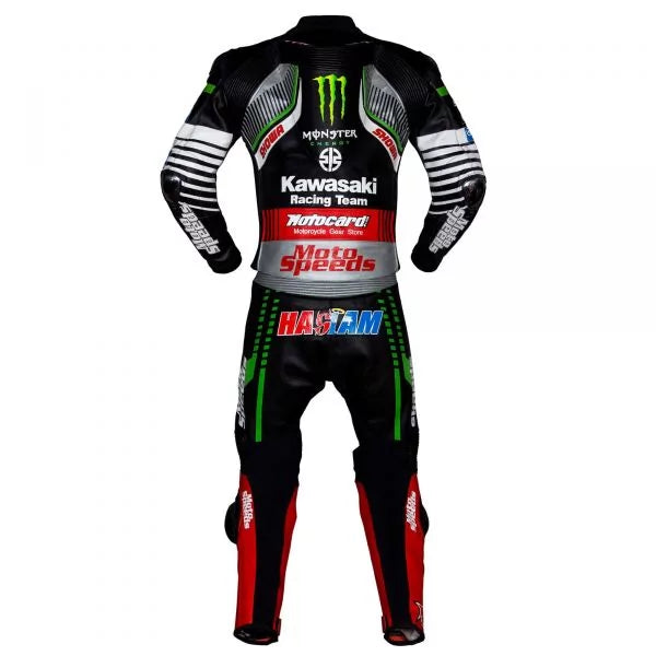 Kawasaki Race Suit Leon Haslam WSBK 2019-Motorcycle Race Suit