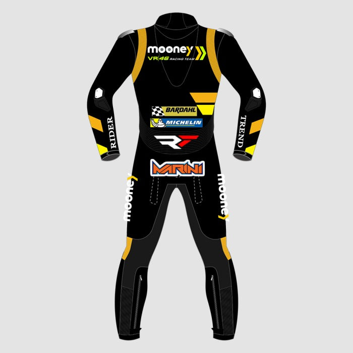 Luca Marini MotoGP 2023 Mooney VR46 Race Suit-Motorcycle Race Suit
