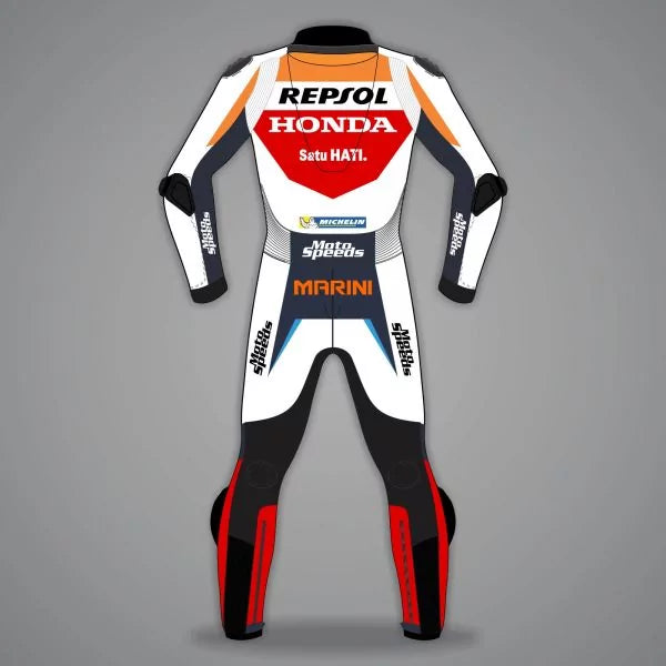 Repsol Bike Leathers Luca Marini 2024-Motorcycle Race Suit
