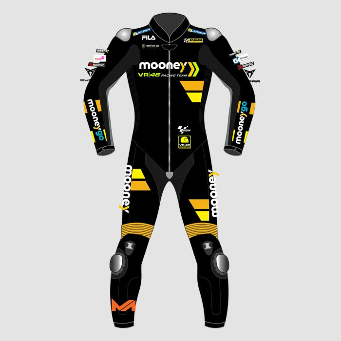 Luca Marini MotoGP 2023 Mooney VR46 Race Suit-Motorcycle Race Suit